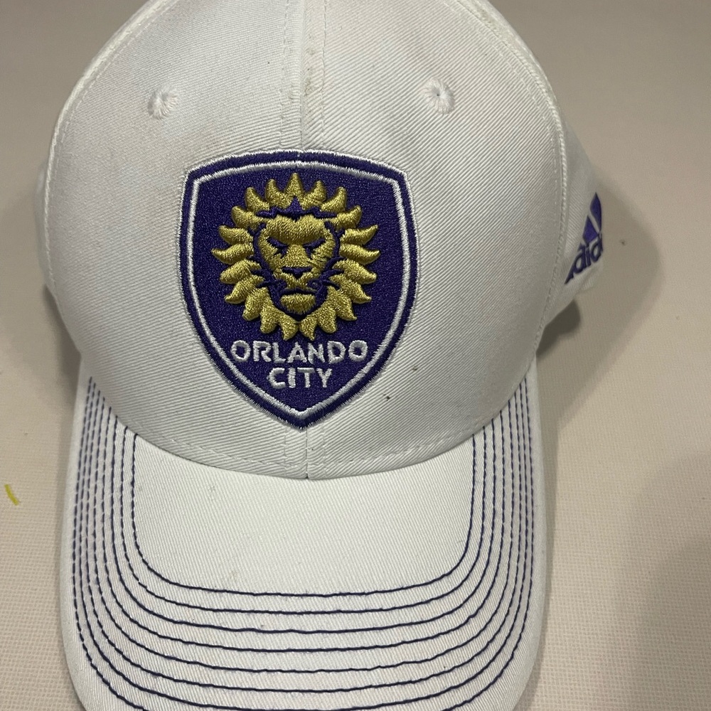 Orlando City MLS Adidas Hat Snapback Purple White Snapback Adjustable